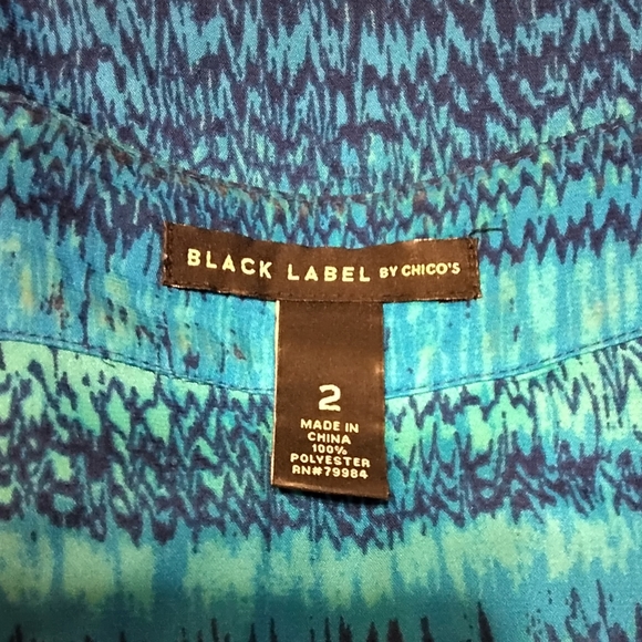 Black label by chico's  long sleeve tunic or cover up - Picture 3 of 4